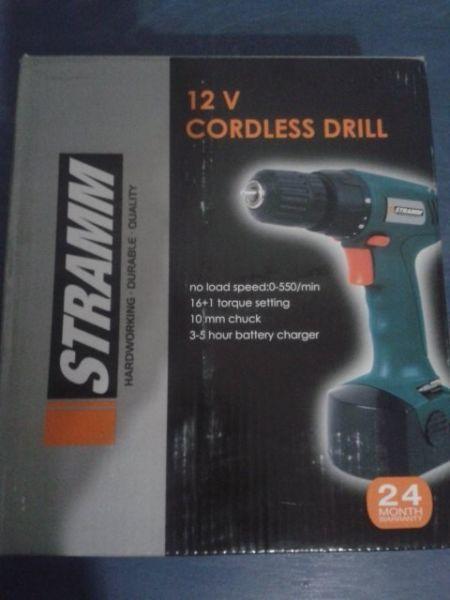 Drills STRAMM 12V CORDLESS DRILL was sold for R251.01 on 20 Apr